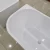 Import Aokeliya C-3218 back to movable clear acrylic white color freestanding wall bath tubs from China