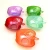 Import Apple Shaped Glass Salad Bowl Set Color Sprayed Food Container from China