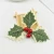 Import Artificial Holly Berry with Green Leaves for Christmas Wreath Arrangement Cake Toppers Craft Wedding Party Decorations (Gold) from China