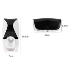 Automatic toothpaste dispenser set toothbrush holder wall-mounted bathroom toiletries hotel's neat decor