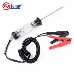 Automotive logic 12 volt test light probe testers with double alligator clips