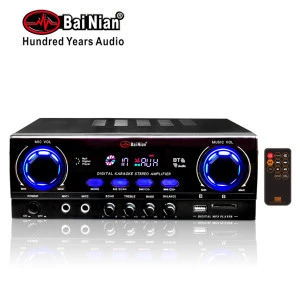Bai Nian Audio -Home Mini Amplifier, Digital Karaoke Echo Effect  with DC12V,USB,Wireless steaming for Home Sound System