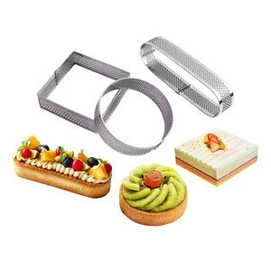 Bakestnew part  304 stainless steel dessert mousse ring for party