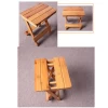 Bamboo folding stool portable household solid Bamboo taburet outdoor fishing chair small bench square stool
