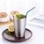Import Bar accessories metal bubble tea straw with Gold Silver Rose Gold colour from China