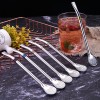 Bar accessories stainless steel mixing spoon drinking spoon straw