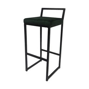 Bar furniture classic velvet bar stool chair with low back beautiful and durable