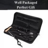 Barber Hair Dressing Kit Razer Thinning Cutting Scissor Comb Set Barber Black Color Coated Salon Scissor Set Barber Scissors