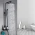 Import Bathroom rainfall shower set hot and cold water black shower sets with faucet from China