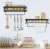 Import Bathroom Shelf with Rail with Towel Bar and 5 Hooks, Decorative Storage Shelves for Kitchen, Bathroom, Living Room, Bedroom from China