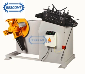 BESCO manual decoiler straightener 2 in 1 machine