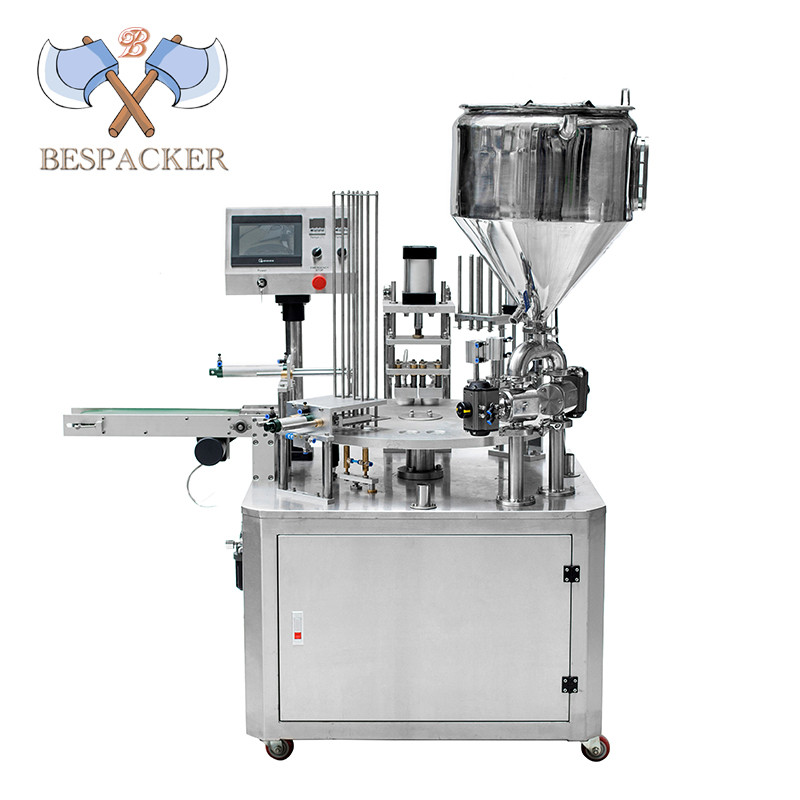 Bespacker automatic rotary type k-cup nespresso coffee capsule filling sealing machine