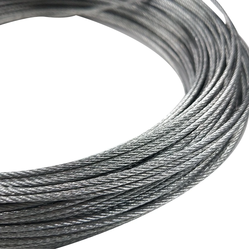 best price 0.30mm-10.0mm soft galvanized iron wire steel wire ropes