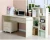 Import best price home furniture MDF computer desk with bookshelf from China