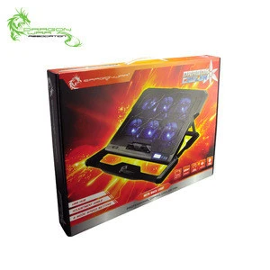 Best sell portable model max. 17 inch laptop notebook 2 USB hub LED light LCD screen cooling pad