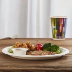 Best Seller Eco Disposable Sugar Cane Bagasse Plate For Dish Vegetable