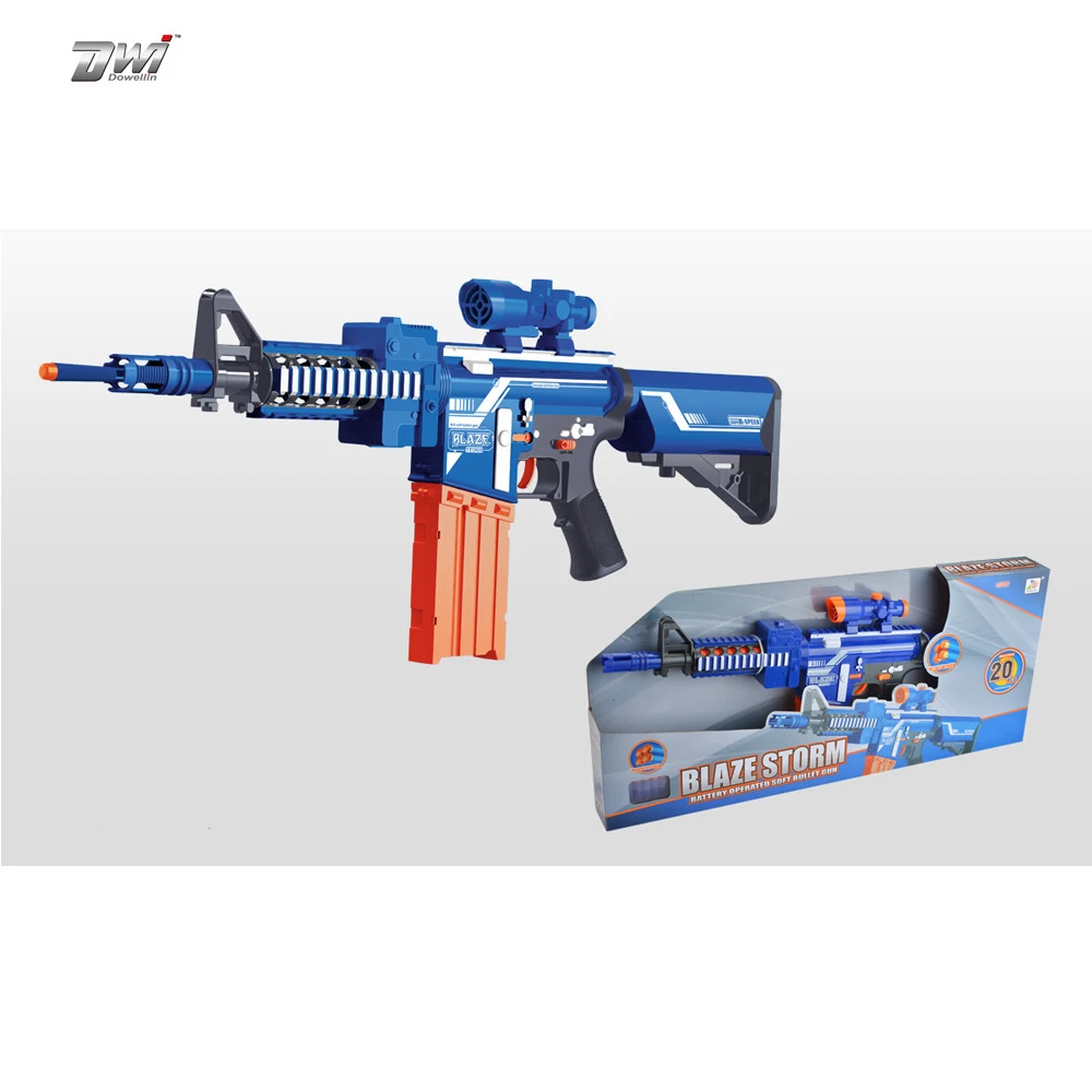 Big Soft Foam Dart Gun Alien Blaster Toy Gun w/ 20 Darts Bullets Weapons