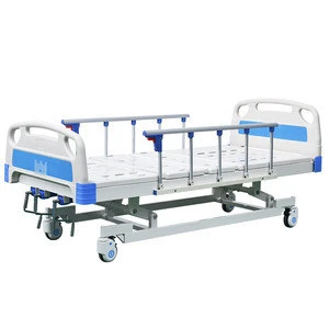 Big Stock Height Adjustable Three Functions Clinic Patient Medical Nursing Hospital Beds for Mobile Hospitals