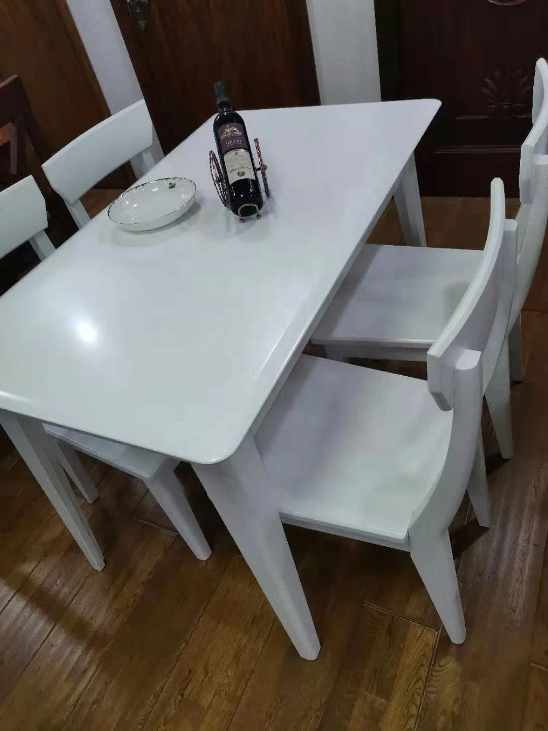 Birch Finger Joint Table Solid Wood Top Dining Room Table