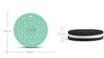 Black and White Teether Toys Shaped Silicone Cookie Biscuit, For Newborn Months 1 Year Teething Pain Relief