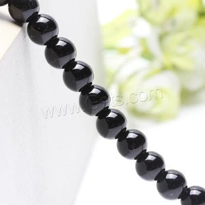 black color round gemstone loose beads Natural Black Agate Length:Approx 15.5 Inch 1170608