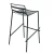 Import Black Metal  Bistro Chairs Outdoor Folding Bar Chair Stool High Chair from China