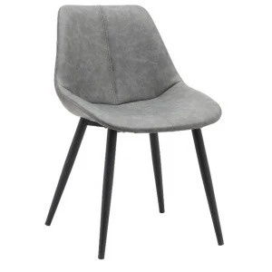 black metal leg Modern pu Fabric Upholstered dining leisure restaurant chair