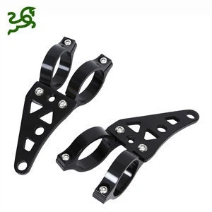 Black Motorbike Accessories Aluminum 39mm Headlight Fork Mounting Bracket For Cafe Racer Motorcycle