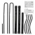Import Black Powder Coating MIG, TIG Welding Steel Tube Bicycle Rack  Flat Top Surface Metal Stamping Mounted Bicycle Rack from China