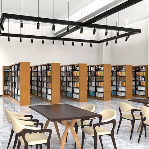 Buy Book Shelf Double Sided Reading Room Bookstore Rack Library ...