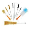 Bottle Brush & Tube Brush Cleaning Set.9pc cleaning brush set