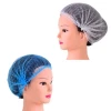 Bouffant Surgical Cap Non Woven Material Disposable Automatic PE Plastic Shower Cap Making Machine Blue and White
