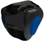 Boxing Head Guards Custom Made Cowhide Leather Boxing MMA Protector Headgear Fighting Head Guard Black