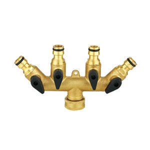 Brass garden hose Connector 4 way splitter