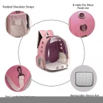 Breathable Pet Carriers Small Dog Cat Backpack Bag Travel Space Capsule Cage