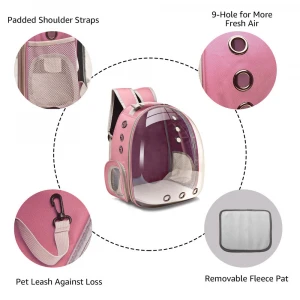 Breathable Pet Carriers Small Dog Cat Backpack Bag Travel Space Capsule Cage