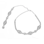 Bridal necklace Wedding accessories Back chain accessories popular jewelry 2021 hot selling fashion jewelry necklace