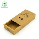 Brown kraft paper bow tie packaging box wholesale