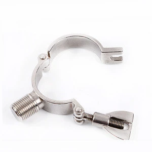 BSP Pinch pipe holder stainless steel heavy duty pipe clamp heavy duty with BSP socket