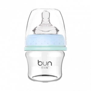 BUN110 60ml New infant borosilicate glass baby juice feeding bottle