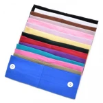 Button Headband Face Holder Wearing Protect Ears Yoga Quick Dry Sweat Running Elastic Hair Band Anti-leak Headwear