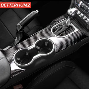 Carbon Fiber Automotive Accessory Car Central Control Gear Panel Stickers And Decals For Ford Mustang 2015-Auto Parts