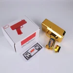 Cash Cannon Super Money Gun Fashion Toy Make It Rain Money Gun Gold Christmas Gift Toys Pistol Children Cash Gun