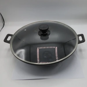 Cast Iron Wok with Loop Handles