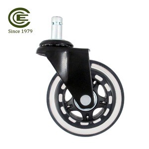 CCE CasterNew Product 3 Inch PU Rollerblade Office Chair Furniture Caster Wheels