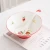 Import Ceramic strawberry spoon dinner soup spoon white color rice spoon honey from China