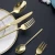 Import Champagne Gold Silverware Set Stainless Steel Gold Mirror Finish Flatware Cutlery Set for Home Wedding Festival Party from China