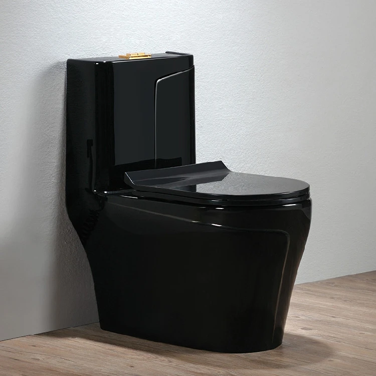 chaozhou modern design toilet bowl ceramic bathroom black color chinese wc toilet