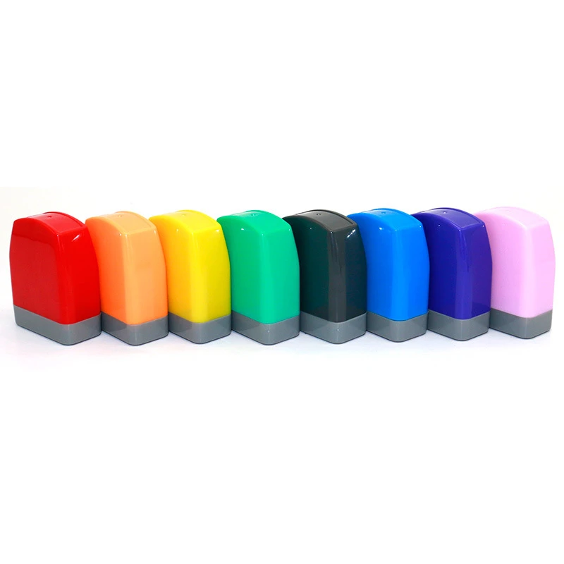 cheap ink clothing plastic stamp photosensitive stamp rubber flash office stamp