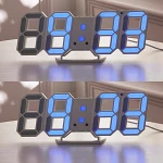 Cheap price modern fashion hollow white electronic digital watch clock electric digital wall clock